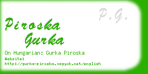 piroska gurka business card